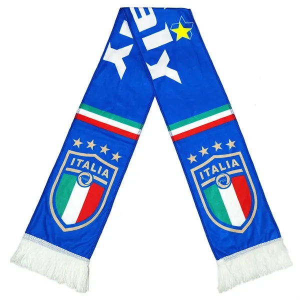 Acrylic Knitted Stadium Sports Scarf With Fringe