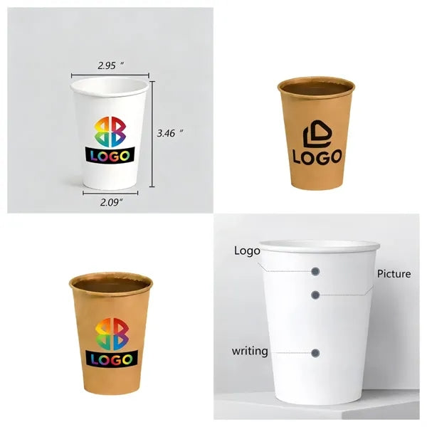 Printed Paper Disposable Hot Drink Cup Coffee Tea