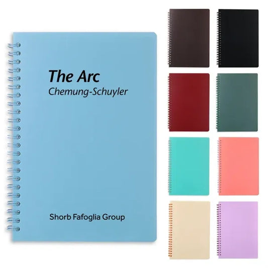 Plastic Hardcover Spiral Notebook 80 Sheets