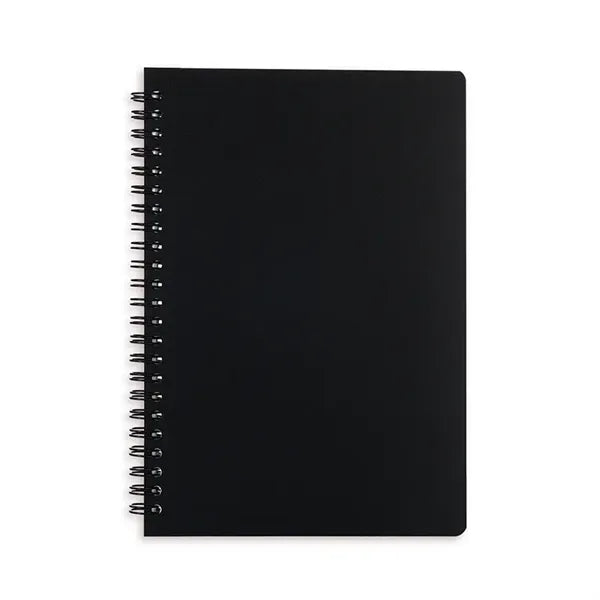 Plastic Hardcover Spiral Notebook 80 Sheets