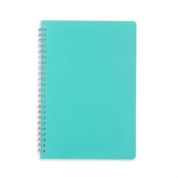 Plastic Hardcover Spiral Notebook 80 Sheets