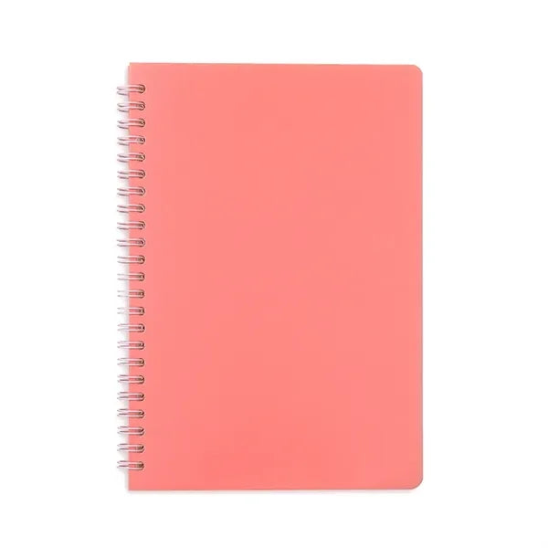 Plastic Hardcover Spiral Notebook 80 Sheets