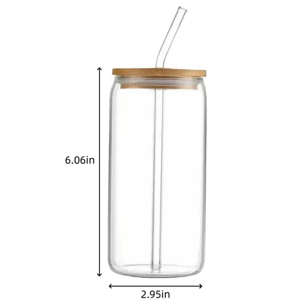 Glass Straw Cup