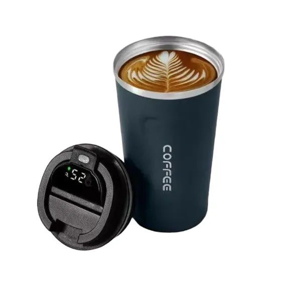 Stainless Steel Travel Mug with Temperature Display