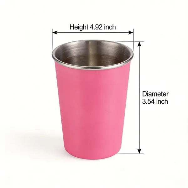 16oz Stainless Steel Shatterproof Portable Stackable Cups