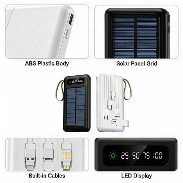 10000mAh Portable Solar Charger Power Bank