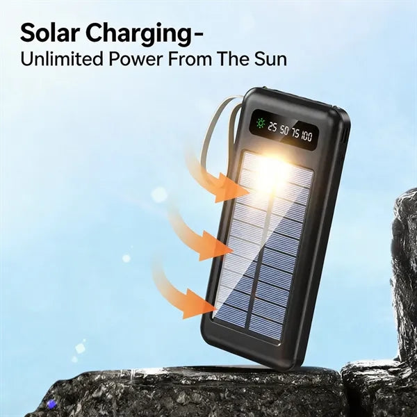 10000mAh Portable Solar Charger Power Bank
