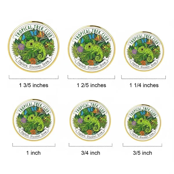 1.2" Round Domed Lapel Pin