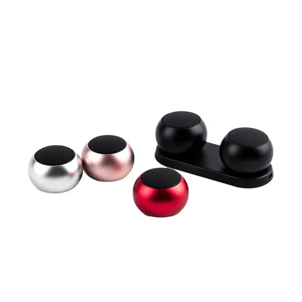 Electroplating Metal Wireless Round Mini Bluetooth Speaker