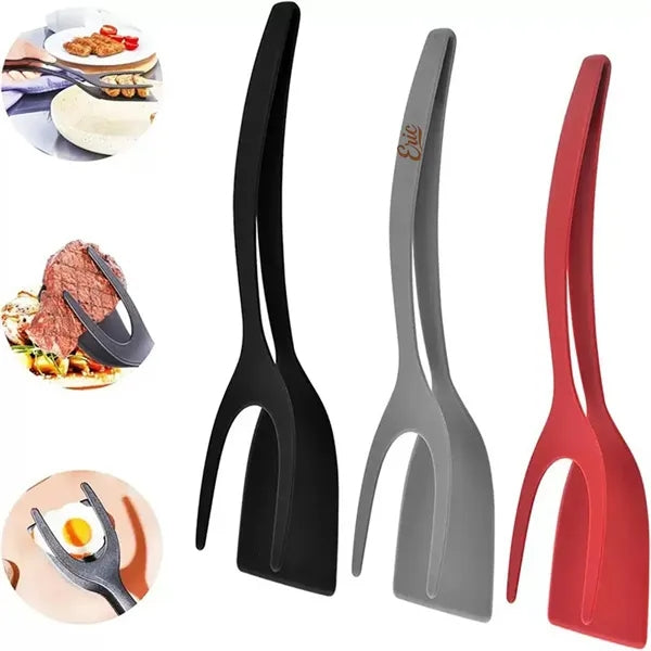 2 In 1 Flip Spatula Tongs