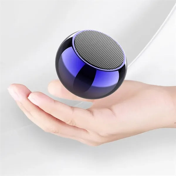 Electroplating Metal Wireless Round Mini Bluetooth Speaker