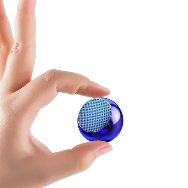 Electroplating Metal Wireless Round Mini Bluetooth Speaker