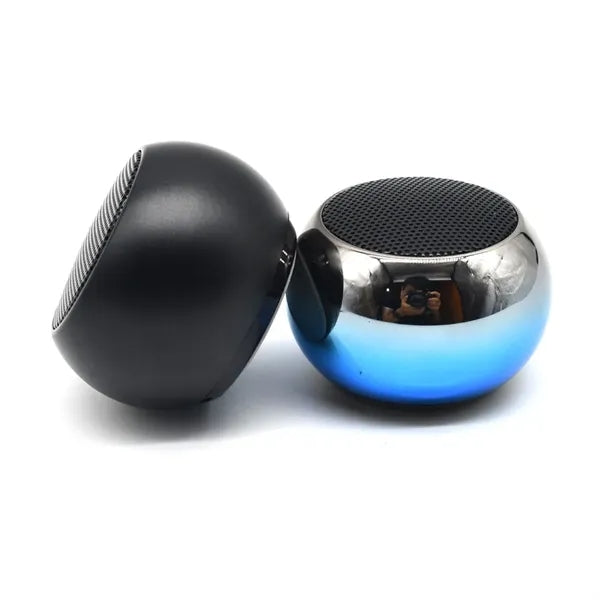 Electroplating Metal Wireless Round Mini Bluetooth Speaker