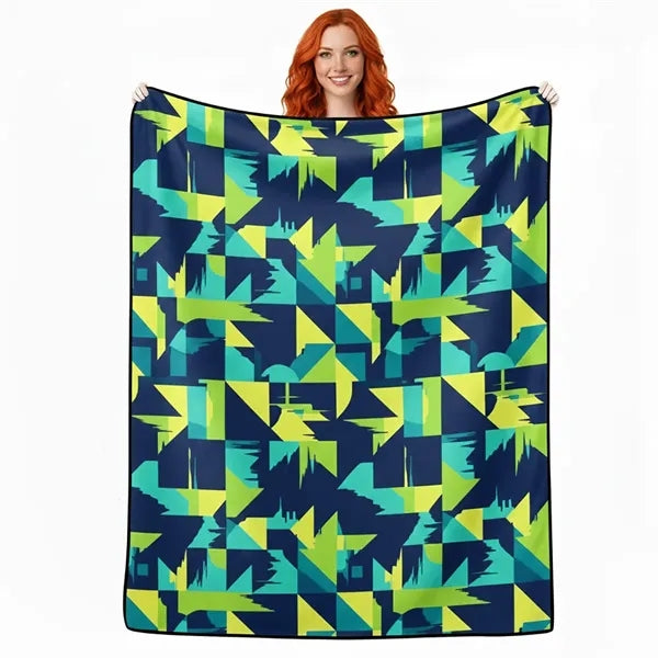 300 GSM Soft Plush Flannel Throw Sublimation Blanket 50" X 6