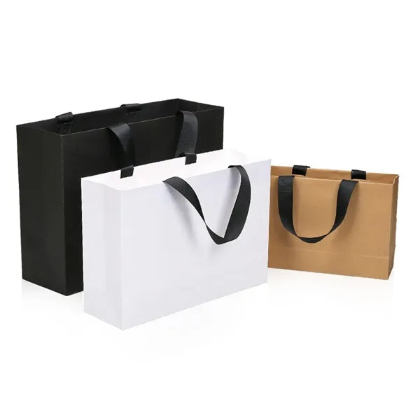 Thick White Paper Card Gift Shopping Bag