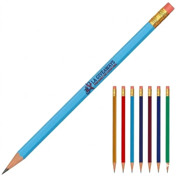 Wooden Pencil with Eraser for Station