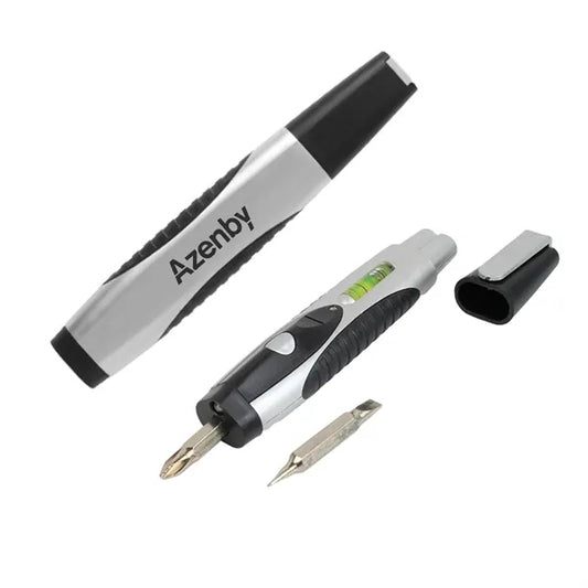 Screwdriver Pen with Level & LED Light