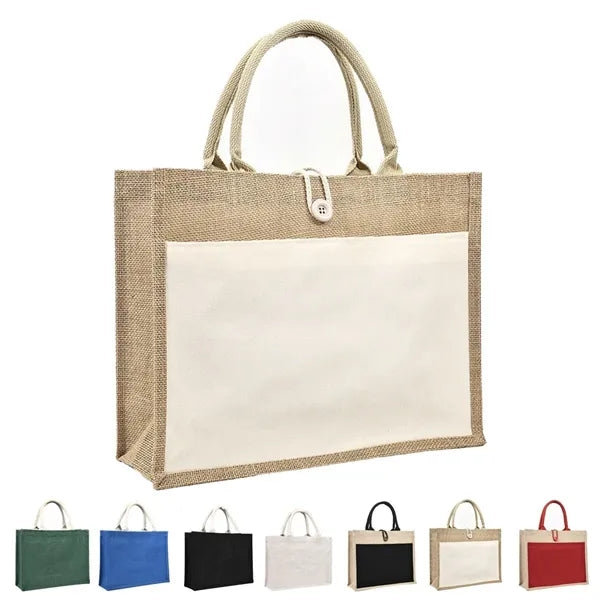 Burlap Jute Tote Bag
