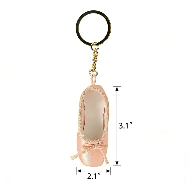 Miniature Pointe Shoe Keychain