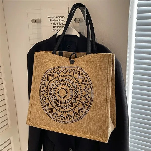 Jute Market Tote Bag