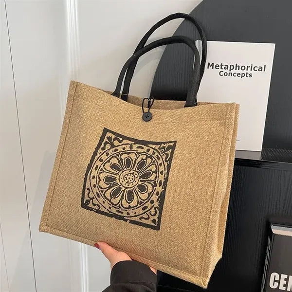 Jute Market Tote Bag