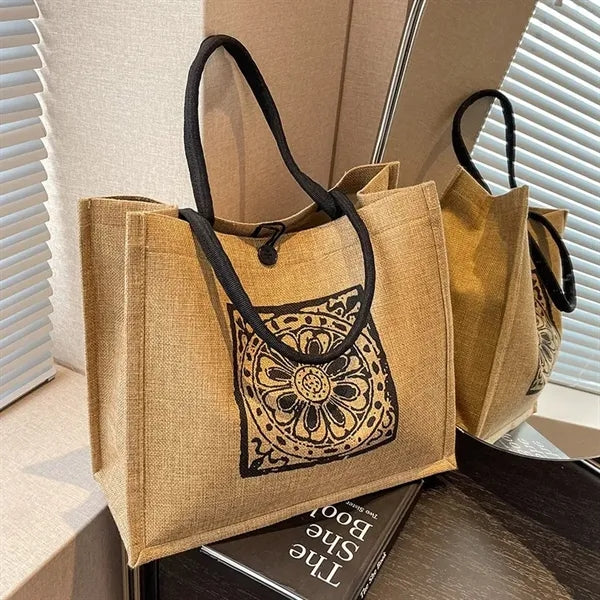 Jute Market Tote Bag