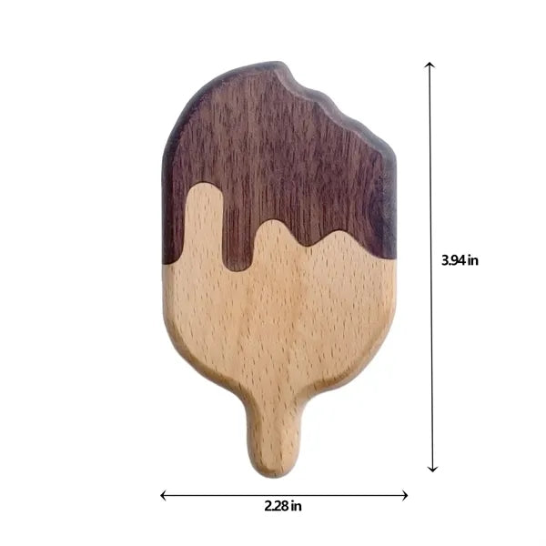 Wood Refrigerator Magnetic Opener Made of Walnut And Beech