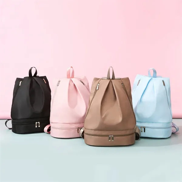 Chic Waterproof Gym Swim Backpack Shoe Pocket