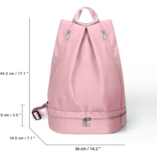 Chic Waterproof Gym Swim Backpack Shoe Pocket