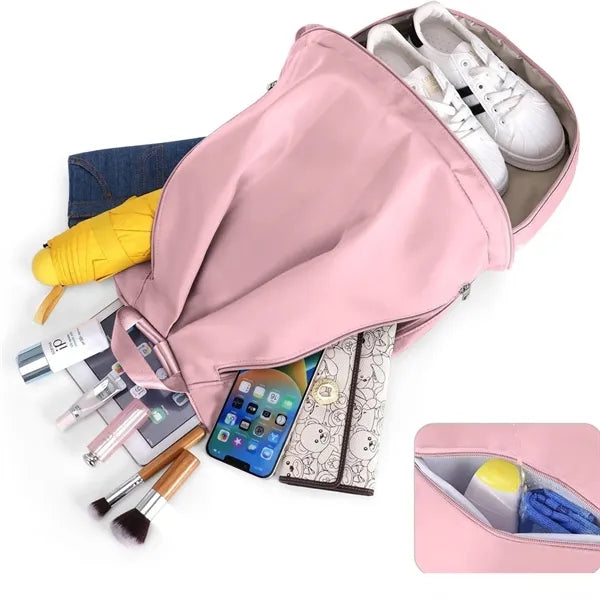 Chic Waterproof Gym Swim Backpack Shoe Pocket