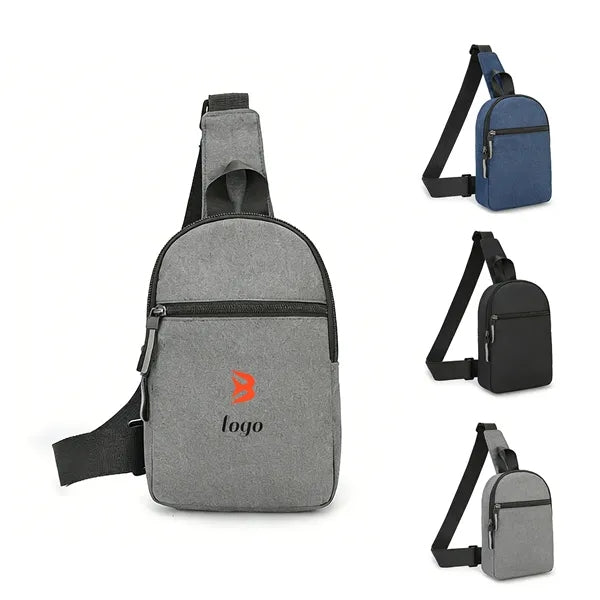 Lightweight Crossbody Sling Bag / Logo /