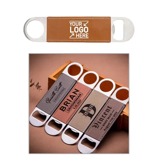 Stainless Steel Rubber-Coated Bottle Opener