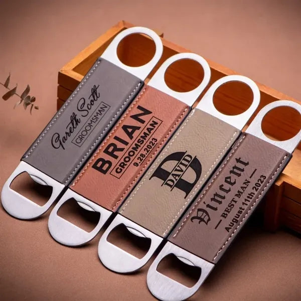 Stainless Steel Rubber-Coated Bottle Opener