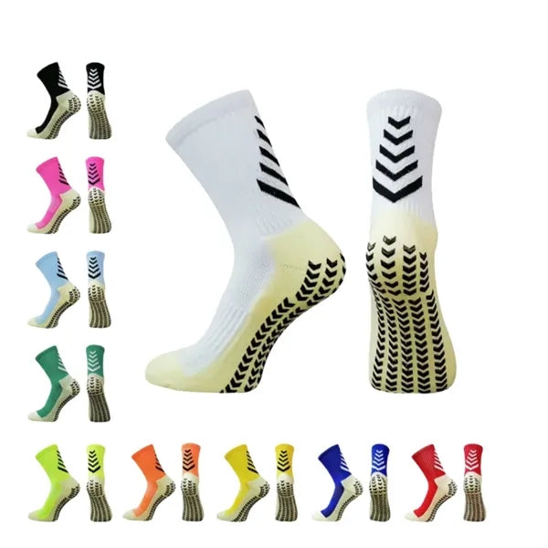 Anti-slip athletic socks