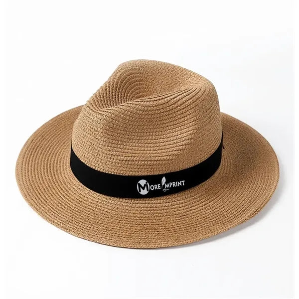Straw Panama Hat with Band