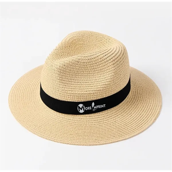 Straw Panama Hat with Band