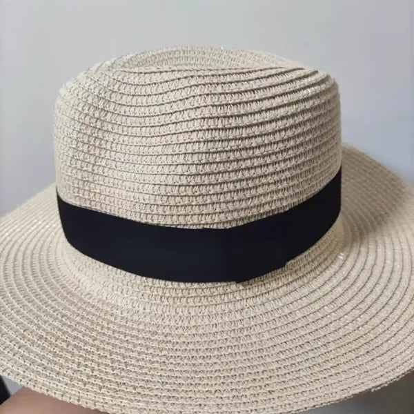 Straw Panama Hat with Band