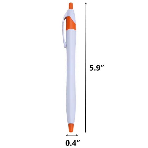 Black Inks Plastic Retractable Ballpoint Pen