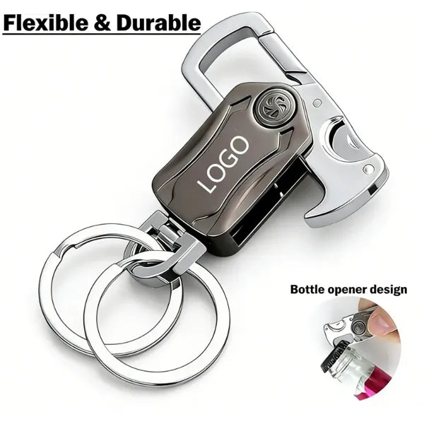 Multifunctional Metal Key Chain Bottle Opener Carabiner Clip
