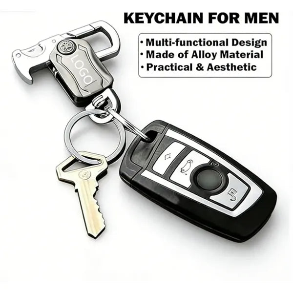 Multifunctional Metal Key Chain Bottle Opener Carabiner Clip