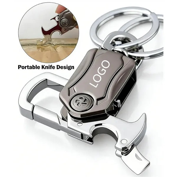 Multifunctional Metal Key Chain Bottle Opener Carabiner Clip
