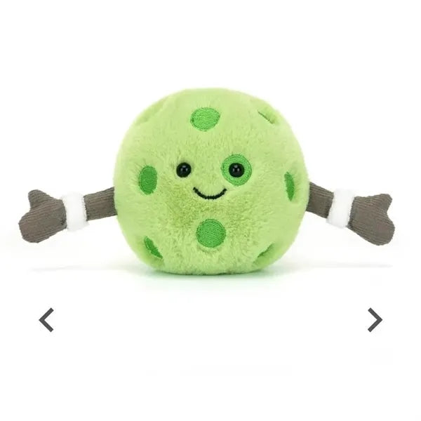 Cute and funny pickleball plush keychain