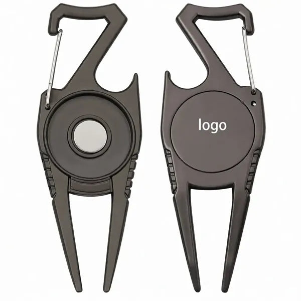 4-in-1 Zinc Alloy Golf Divot Tool