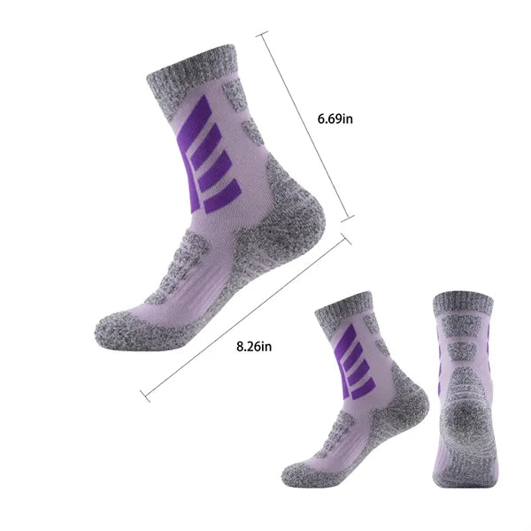 Thick Towel Sole Mid Calf Ski Socks