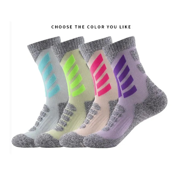 Thick Towel Sole Mid Calf Ski Socks