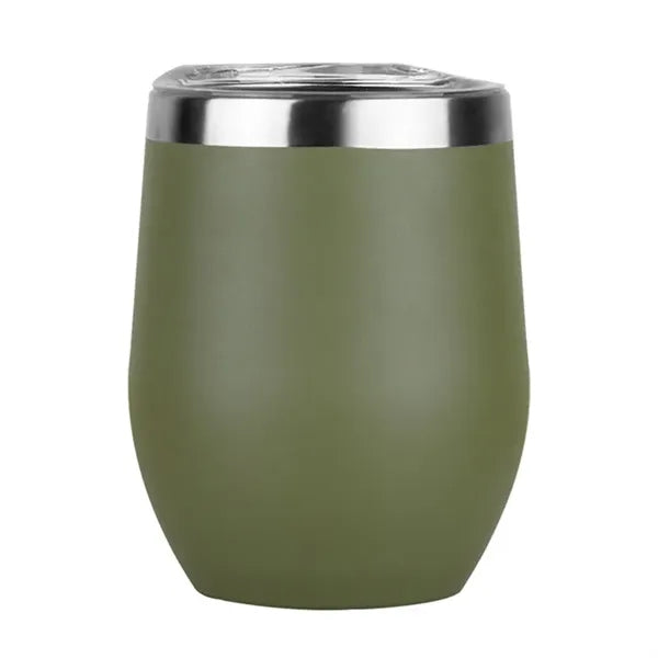 12oz Double Layer Stainless Steel Eggshell Insulated Cup