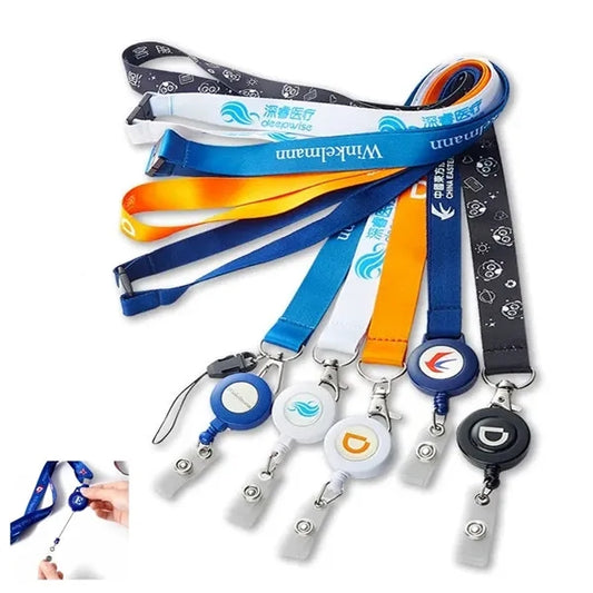 3/4" Retractable Polyester Lanyard