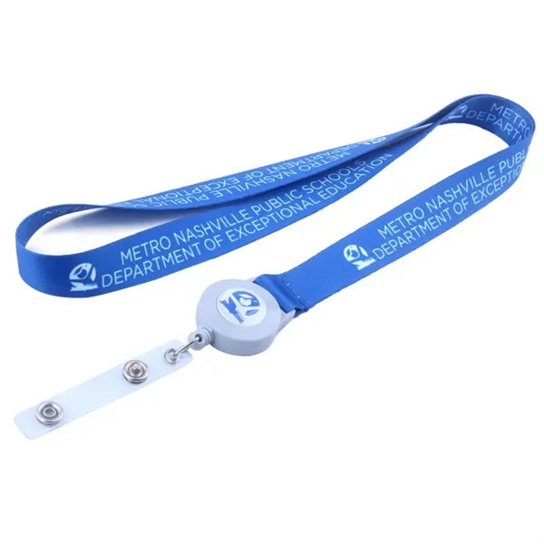 3/4" Retractable Polyester Lanyard