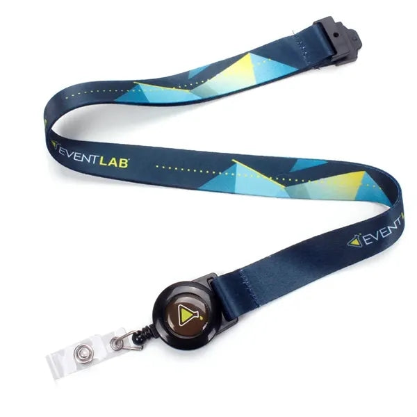 3/4" Retractable Polyester Lanyard