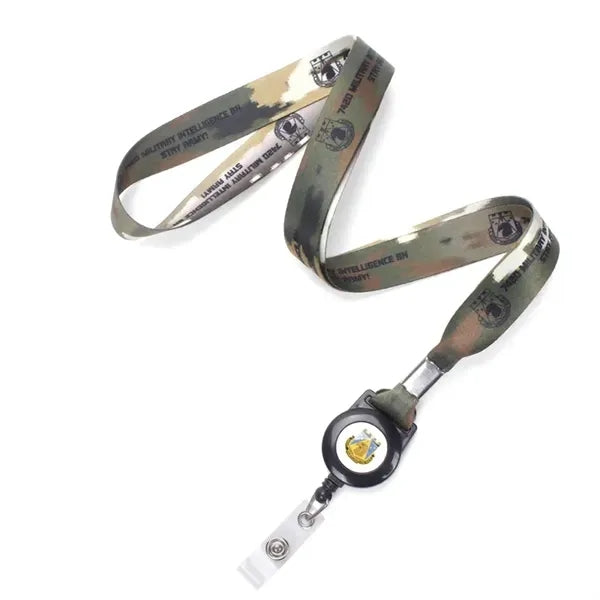 3/4" Retractable Polyester Lanyard